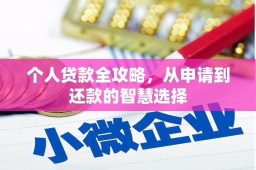 城中个人贷款全攻略，从申请到还款的智慧选择