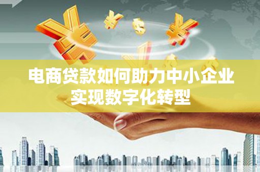 巴里坤电商贷款如何助力中小企业实现数字化转型