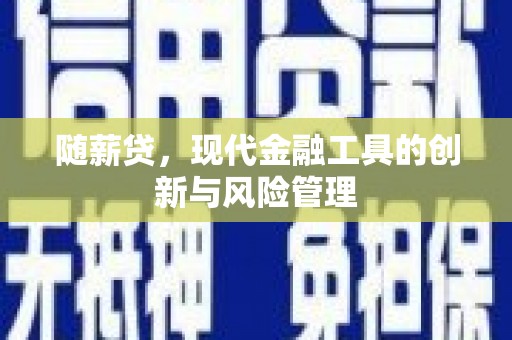 集贤随薪贷，现代金融工具的创新与风险管理