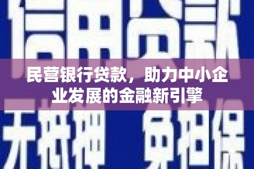 循化民营银行贷款，助力中小企业发展的金融新引擎