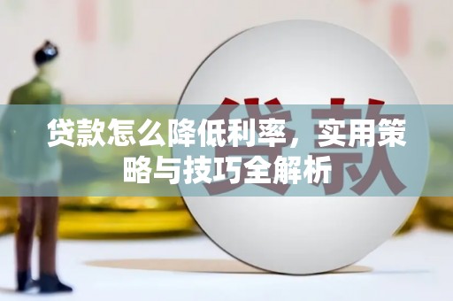 颍泉贷款怎么降低利率，实用策略与技巧全解析