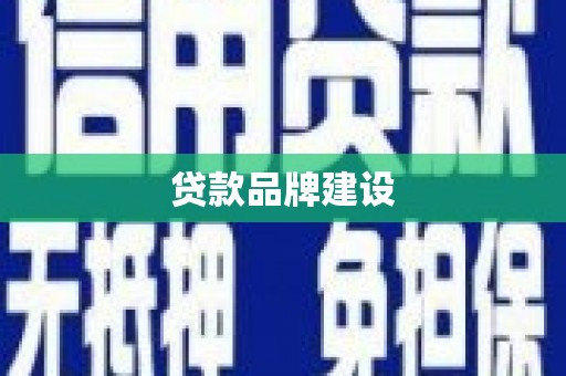 狮子山贷款品牌建设