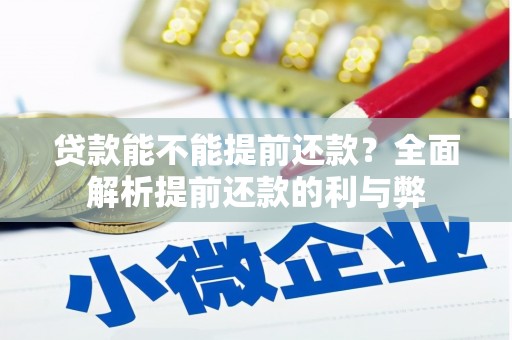 兴山贷款能不能提前还款？全面解析提前还款的利与弊