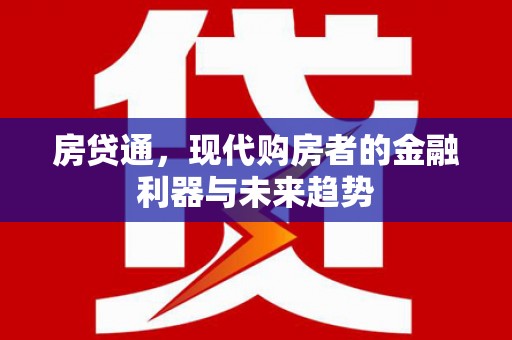 龙文房贷通，现代购房者的金融利器与未来趋势