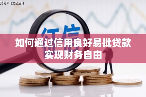 站前如何通过信用良好易批贷款实现财务自由